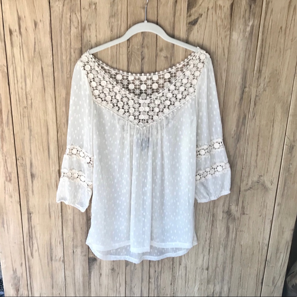 White Angie top